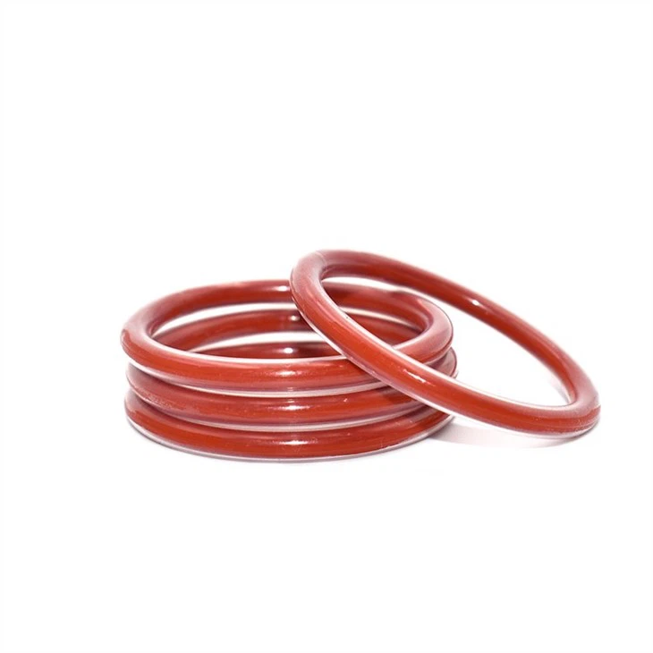 PTFE Encapsulated Silicone O Ring Red Color